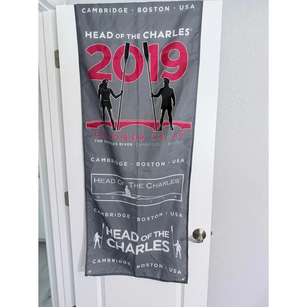 Head of the Charles Regatta 2017 & 2019 Banners Pair Cambridge Boston USA‎